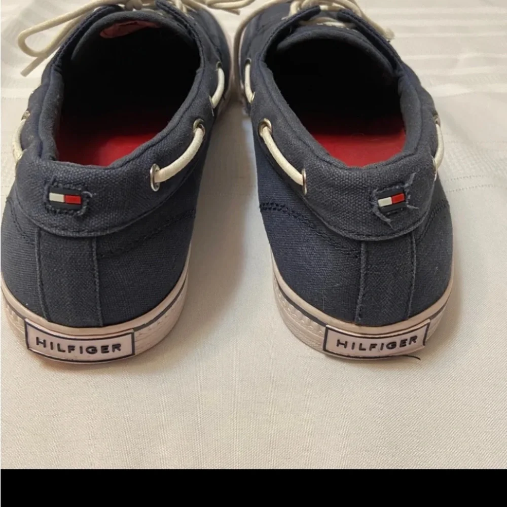 Tommy Hilfiger Navy Canvas Loafers - Freshly Laundered- size 12